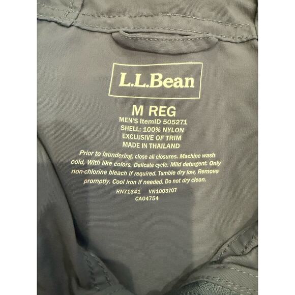 LL Bean Mens M Mountain Classic Jacket Full Zip Hooded Multicolor Color Block - Picture 4 of 7